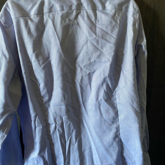 Banana Republic Men's Blue Dress Shirt size L very good condition 100% Cotton - Picture 4 of 8